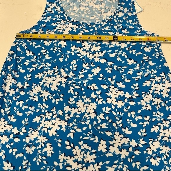 Draper James Blue White Floral Ruffle Dress S/M - Picture 11 of 12